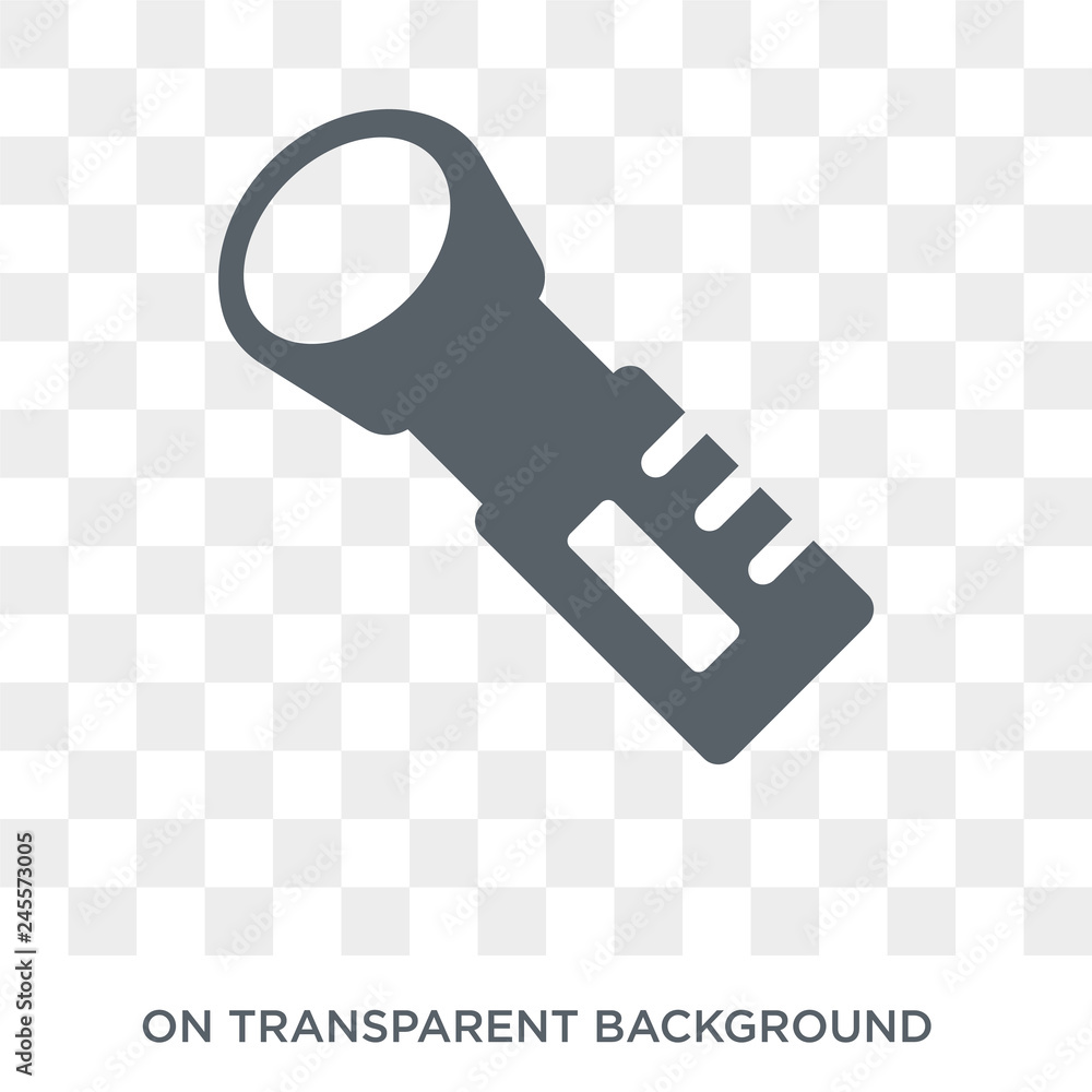 Poster torch icon. torch design concept from camping collection. simple element vector illustration on tran
