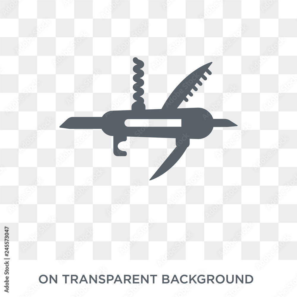 Poster swiss army knife icon. swiss army knife design concept from army collection. simple element vector i