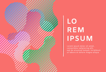 Abstract minimal geometric living coral background. Vector illustration