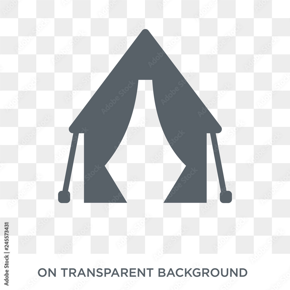 Poster canvas icon. canvas design concept from camping collection. simple element vector illustration on tr