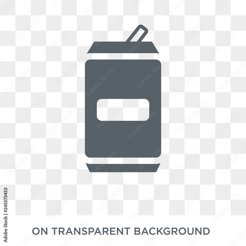 Poster can icon. can design concept from camping collection. simple element vector illustration on transpar