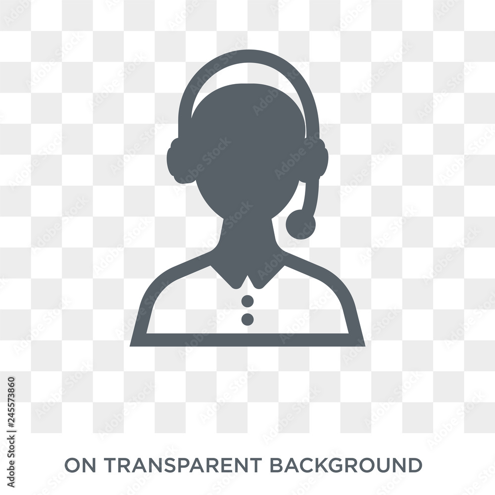 Poster service icon. trendy flat vector service icon on transparent background from business and analytics 