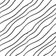 Linear abstract, diagonal lines, seamless pattern isolated on white background. Vector illustration. 