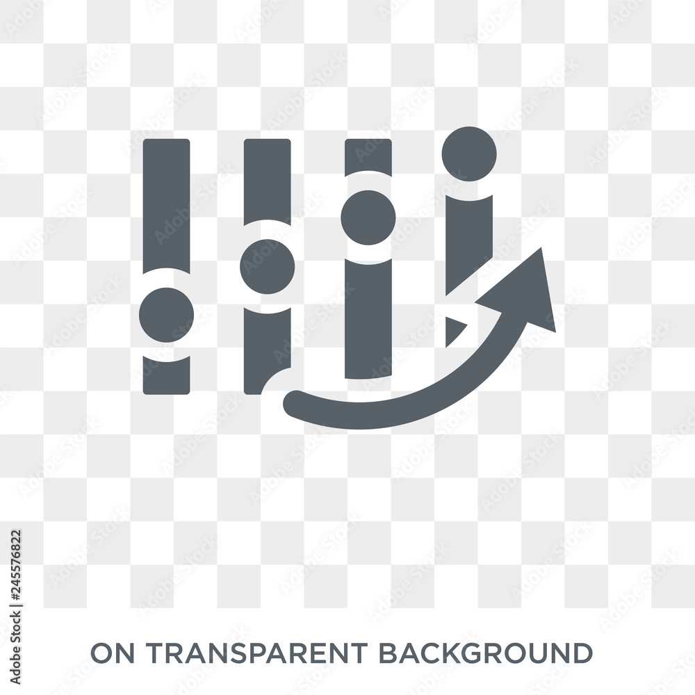 Poster futures icon. trendy flat vector futures icon on transparent background from business collection. hi