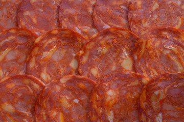 Chorizo slices