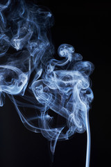 abstraction smoke and black background