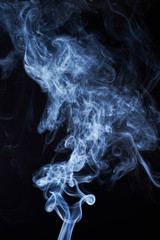 abstraction smoke and black background
