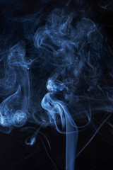 abstraction smoke and black background