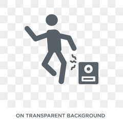Dancing icon. Trendy flat vector Dancing icon on transparent background from Activity and Hobbies collection. High quality filled Dancing symbol use for web and mobile