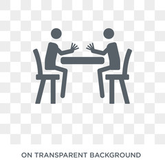 Baccarat icon. Trendy flat vector Baccarat icon on transparent background from Activity and Hobbies collection. High quality filled Baccarat symbol use for web and mobile