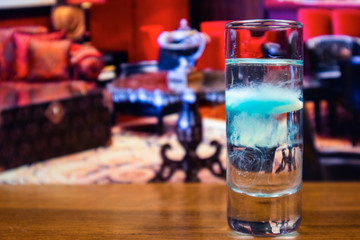 Jellyfish cocktail (layered shot)