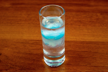 Jellyfish cocktail (layered shot)