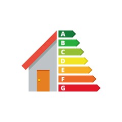 Housing energy efficiency, House and energy efficiency concept 
