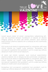 Abstract background of Valentine's day. Background Template. Vector and Illustration, EPS 10