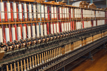 Spinning, textile, museum Rydal