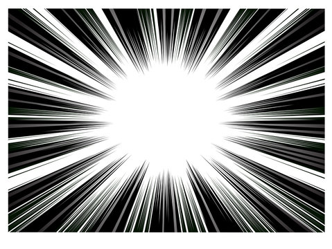 colorful Comic and manga books speed lines background. light explosion background. vector illustration design