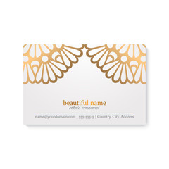 Business Card. Vintage decorative elements