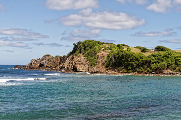 Naklejka premium Anse l'etang point in Tartane, Caravelle peninsula - Martinique FWI