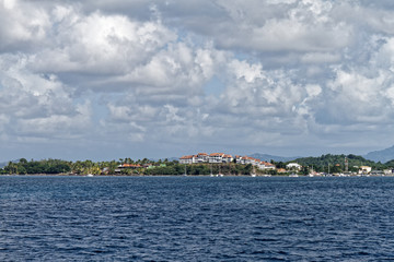 Fototapeta na wymiar La Pointe du Bout waterfront, Les Trois-Ilets, Martinique FWI