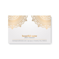 Business Card. Vintage decorative elements