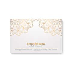 Business Card. Vintage decorative elements