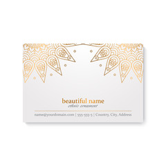 Business Card. Vintage decorative elements