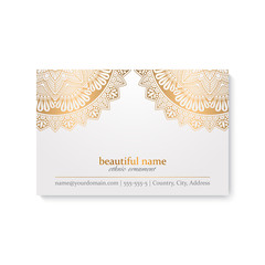 Business Card. Vintage decorative elements