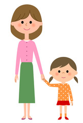 お母さんと女の子