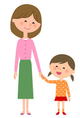 お母さんと女の子