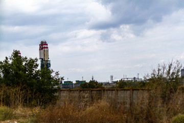 summer cloudy sky over the sea