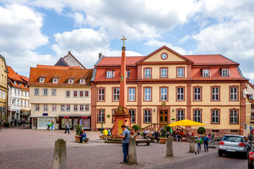 Fototapeta premium Fulda, Marktplatz unterm Heiligen Kreuz 
