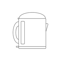 kettle outline flat icon vector design illustration
