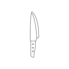 knife outline flat icon vector design illustration