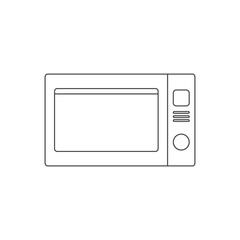 microwave oven outline icon vector design illustration