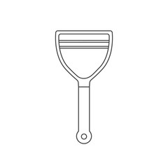 peeler outline flat icon vector design illustration