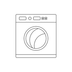 washing machine outline icon vector design illustration