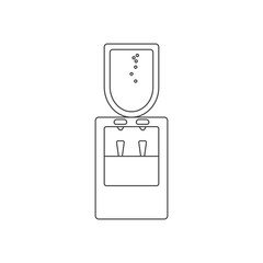water dispenser outline icon vector design illustration