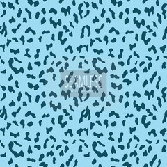 Leopard seamless pattern. Blue Animal print. Vector background. animal skin, tiger stripes, abstract pattern, line background, fabricvector illustration. Poster, banner. artwork, monochrom.