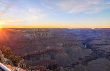 Obraz na płótnie Canvas Grand Canyon Sunrise from Hermest Trail Point