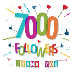 7000 folleowers thank you