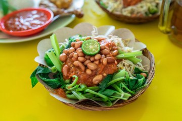 indonesian plecing kangkung with sambal