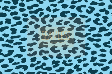 Leopard seamless pattern. Blue Animal print. Vector background. animal skin, tiger stripes, abstract pattern, line background, fabricvector illustration. Poster, banner. artwork, monochrom.