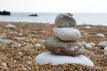 cairn against the sea