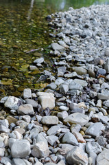 Stones along small creek