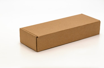 Cardboard Box isolated on a White background 