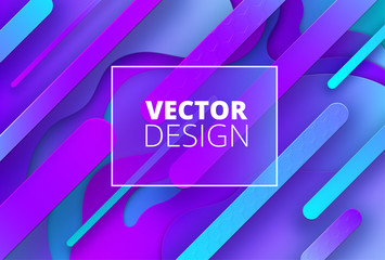 Blue and purple spectrum background with geometric pattern.