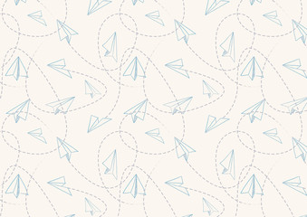 Estampado o motivo Aviones de papel volando Flying paper planes