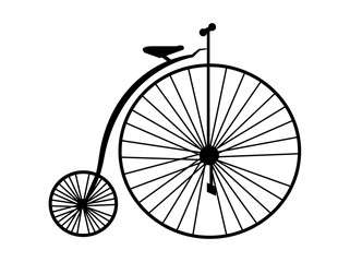 Fototapeta na wymiar bicycle isolated on white background