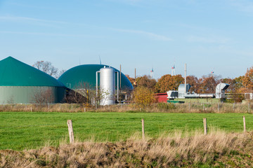 Ökologische Stromerzeugung mit einer Biogasanlage an der ostfriesischen Küste