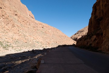 beautiful desert landscape of Todra Gorge in high atlas in morocco